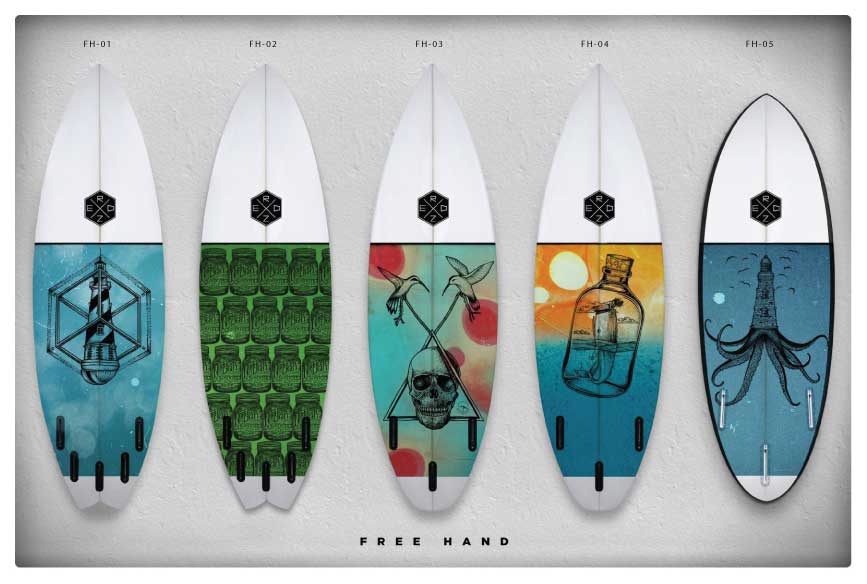 redz surfboard bali airbrush surfboard bali design color digital inlay surfboard